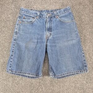 Levi's 550 Denim‎ Shorts Mens 33 Blue Relaxed Fit Medium Wash 100% Cotton